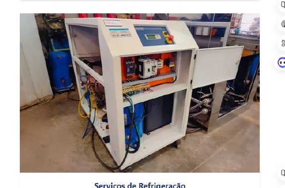 Serviços de refrigeração industrial — Chillers e Unidades de Água Gelada